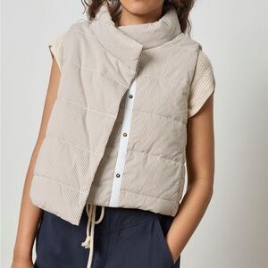 LILLA|P Striped Vest - Earth